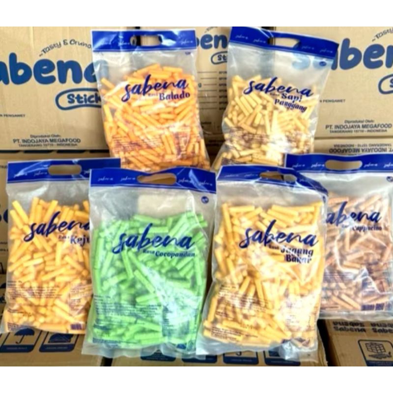 

makanan ringan sabena snack viral (kemasan 135 gr)