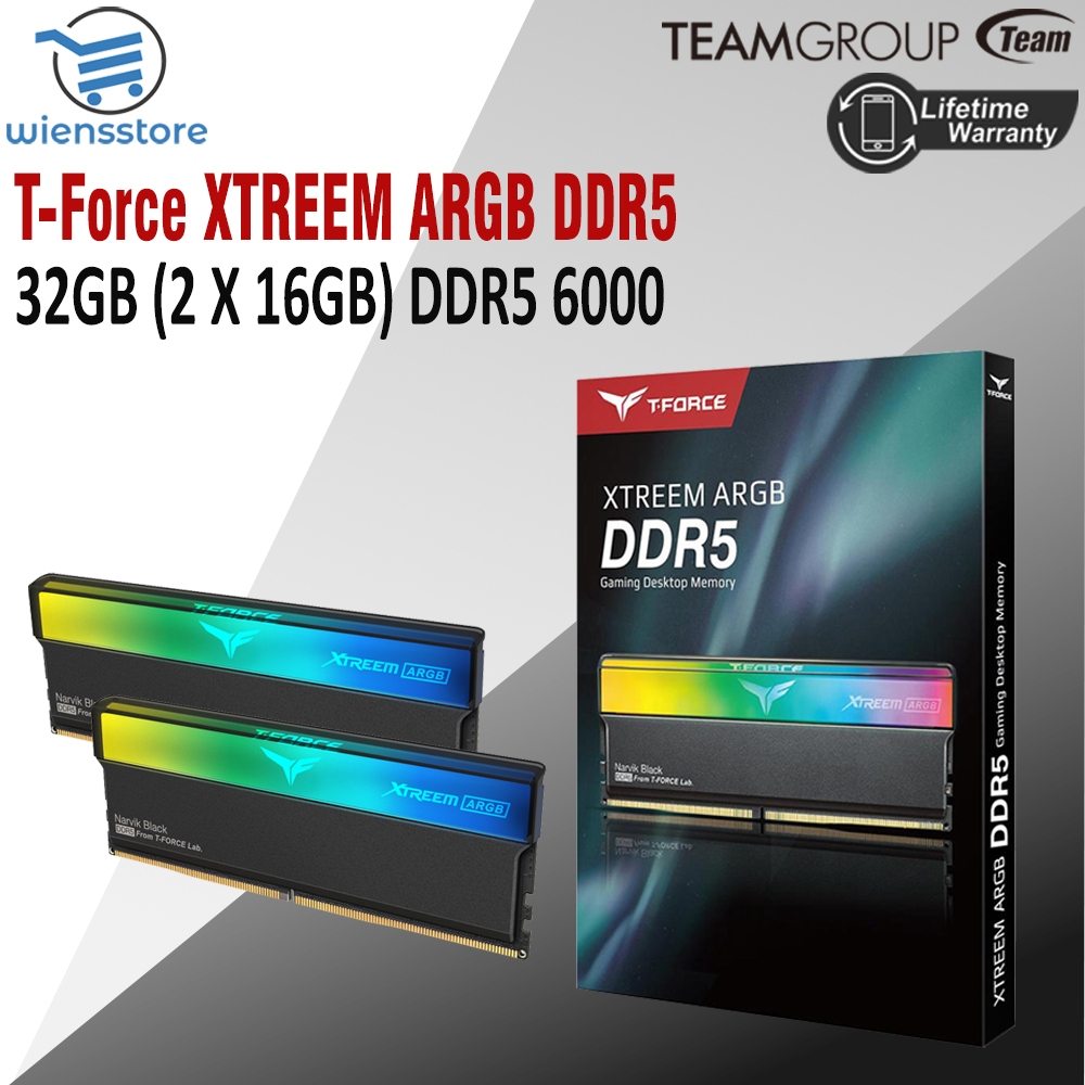 Team T-Force XTREEM ARGB 32GB (2X16GB) DDR5 6000 - FF9D532G6400HC32ADC01