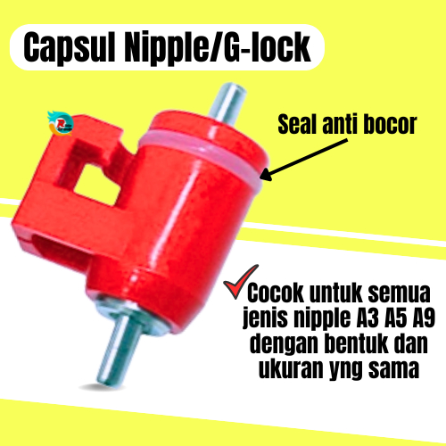 kapsul nipple ayam broiler, puyuh