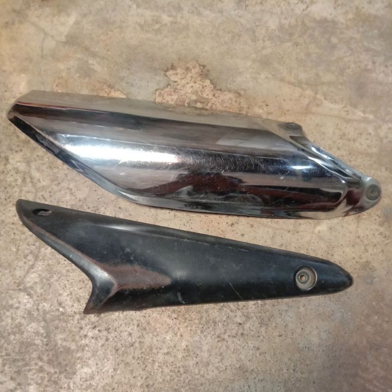 Tameng Cover Pelindung Knalpot Honda Mp Megapro Mono Shock Monoshock Original Ori Copotan