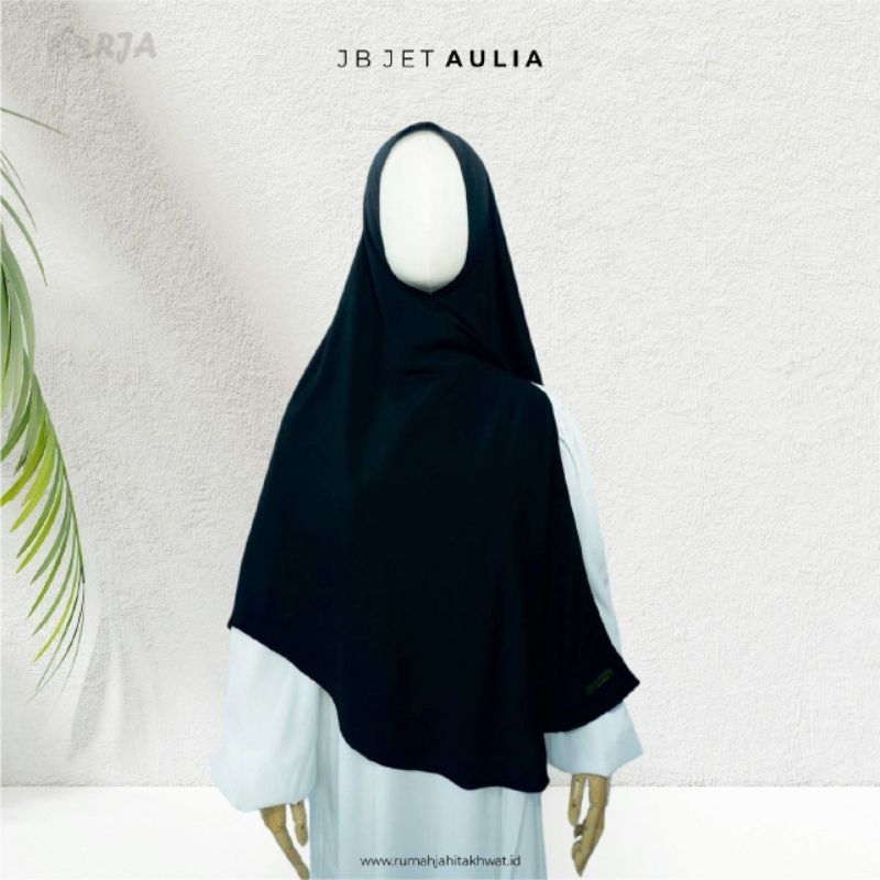 Jilbab Jetblack Aulia/Jilbab Bermodel Premium