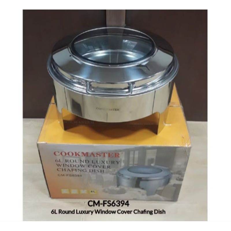 Cookmaster CM-FS-394 Round Luxury Window Cover Chafing Dish