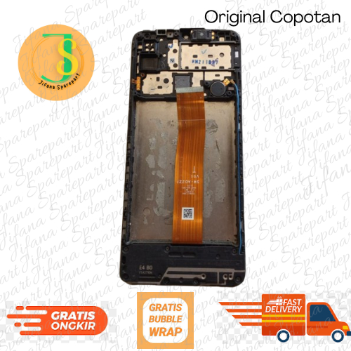 Lcd + Frame + Buzzer Speaker + Papan Charger + Antena + Getar Samsung M12 M12F Original Copotan