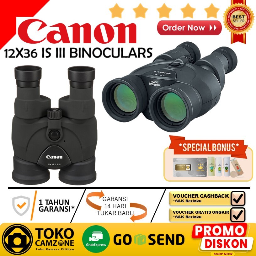 Canon 12x36 IS III Image Stabilized Binoculars Teropong Canon Binocular