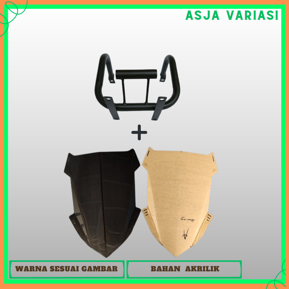 PAKET BRACKET VISOR BREKET VISOR WINDSHIELD NEW MEGAPRO VERZA OLD CB 2