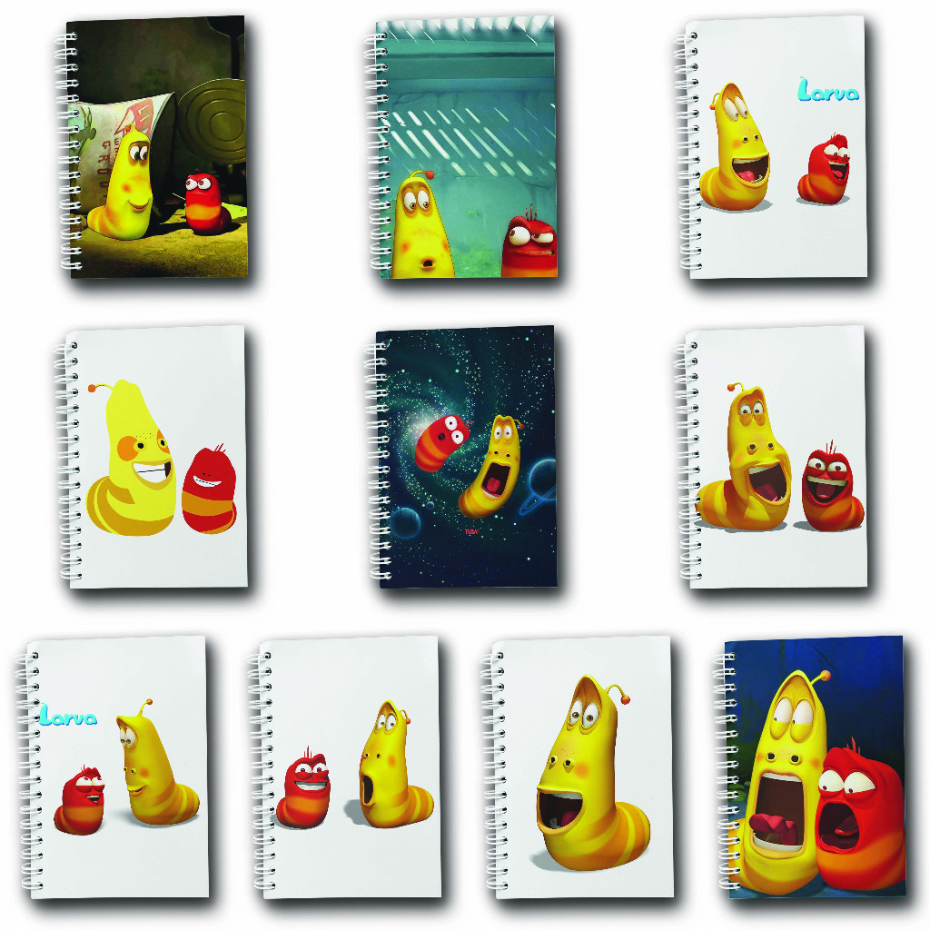 

Note Book Spiral Large (10 cm X 14 cm) Edisi Larva #2 / Notebook A6 Custom / Seminar Kit Surabaya