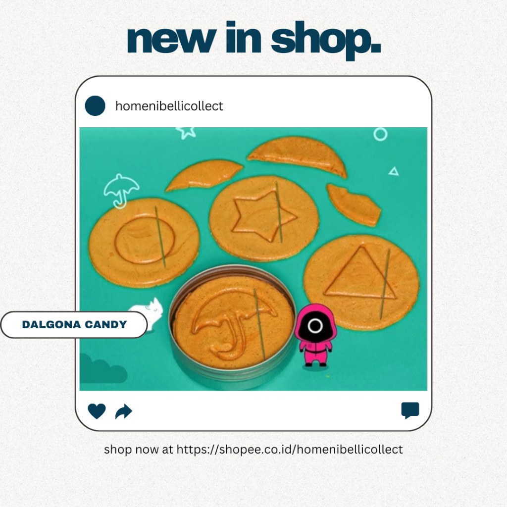 

DALGONA CANDY Squid Game Permen VIRAL Korean Permen Gulali Honeycomb Candy