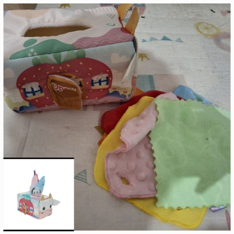 PRELOVED Little Frieds Sensory Tissue Box