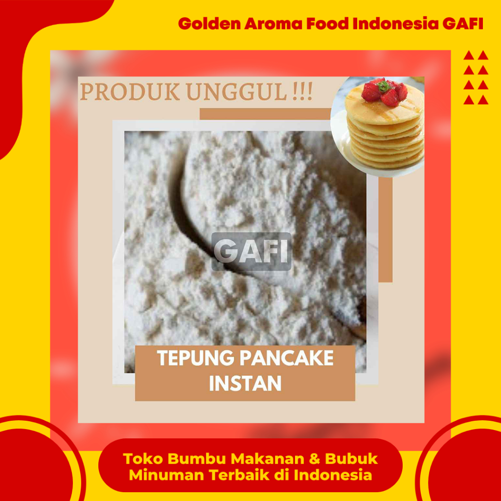 

Jual Produk Tepung Premix Pancake 1 KG Tepung Premix Pancake Instan Termurah dan Terlengkap GAFI Cookies Kekinian Resseller Jualan Jajanan Viral