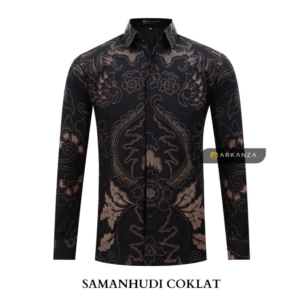 Kemeja Batik Slimfit lapis furing premium Batik Arkanza Solo INFL
