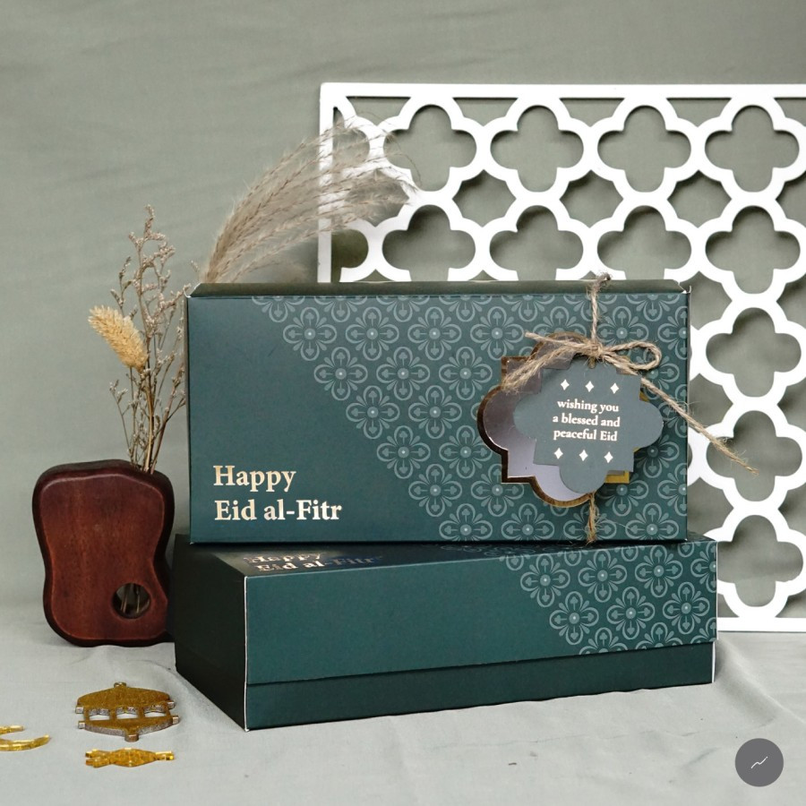 

Dus Kue Idul Fitri Cake Box Lebaran Packaging Kemasan Kotak Ramadan Ukuran 12x24x7 Cm