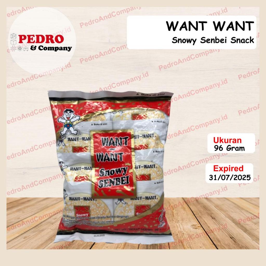 

WANT WANT Snowy Senbei snack 96 gram snek wang2 want2 rice cracker snack beras