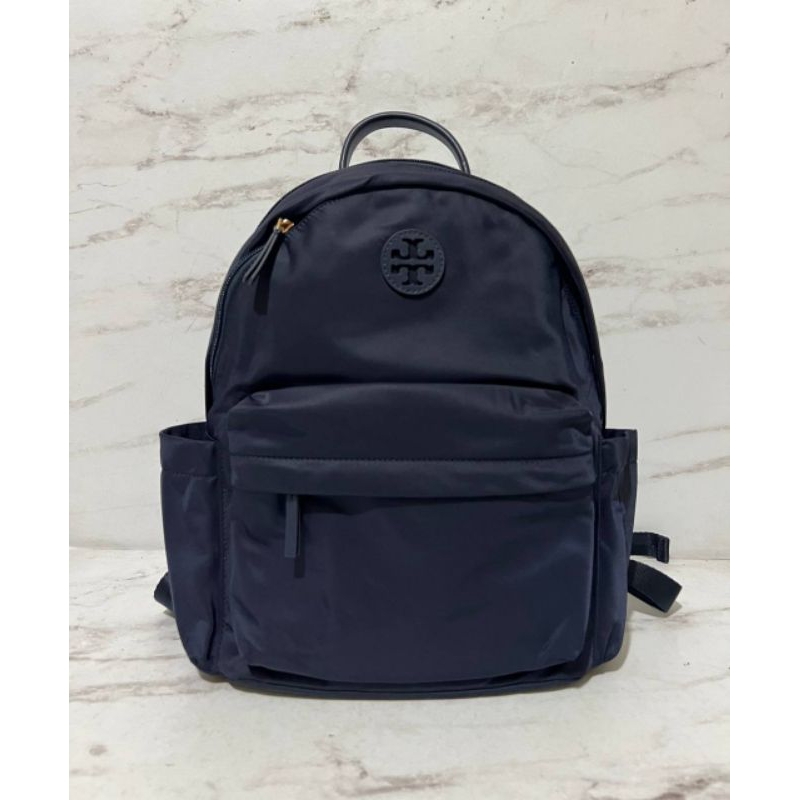 TB Ella Backpack Nylon Navy double zip