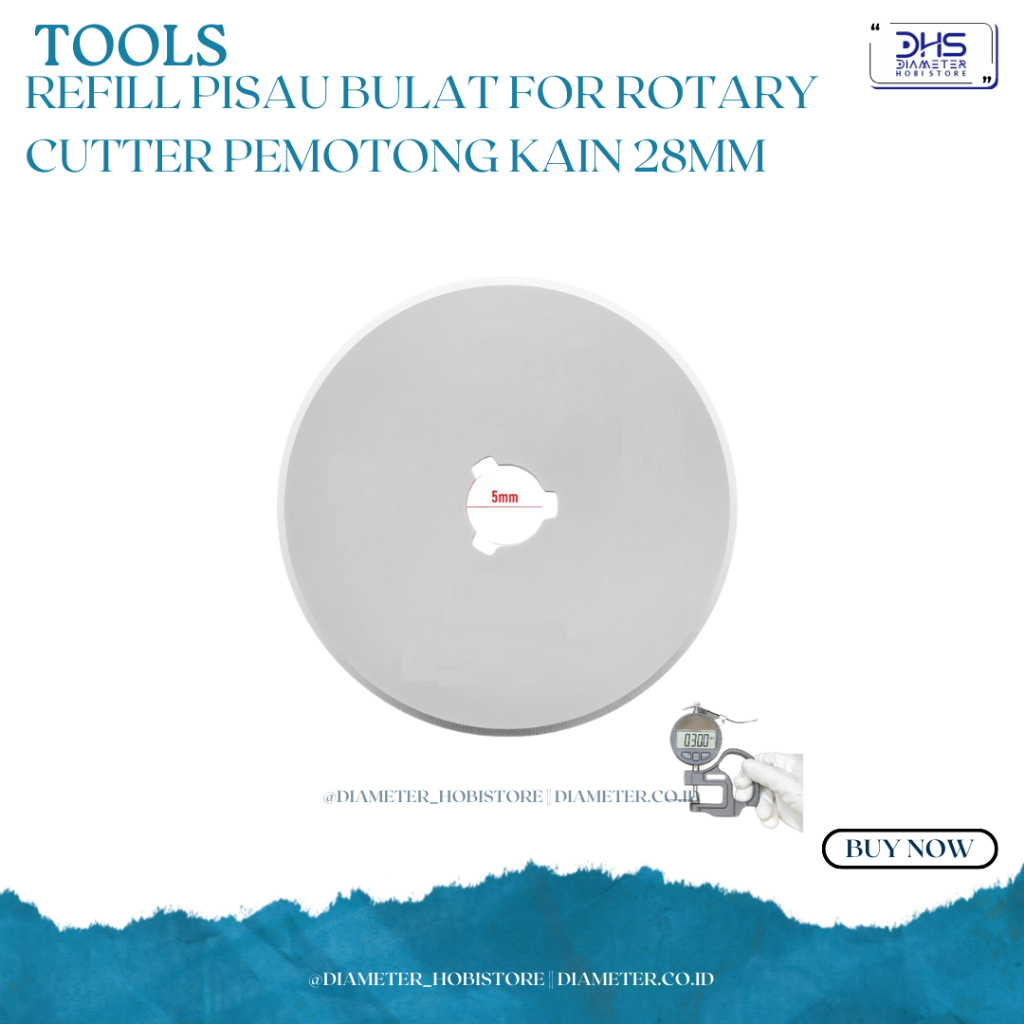 

REFILL Pisau Bulat for Rotary Cutter Pemotong Kain 28mm