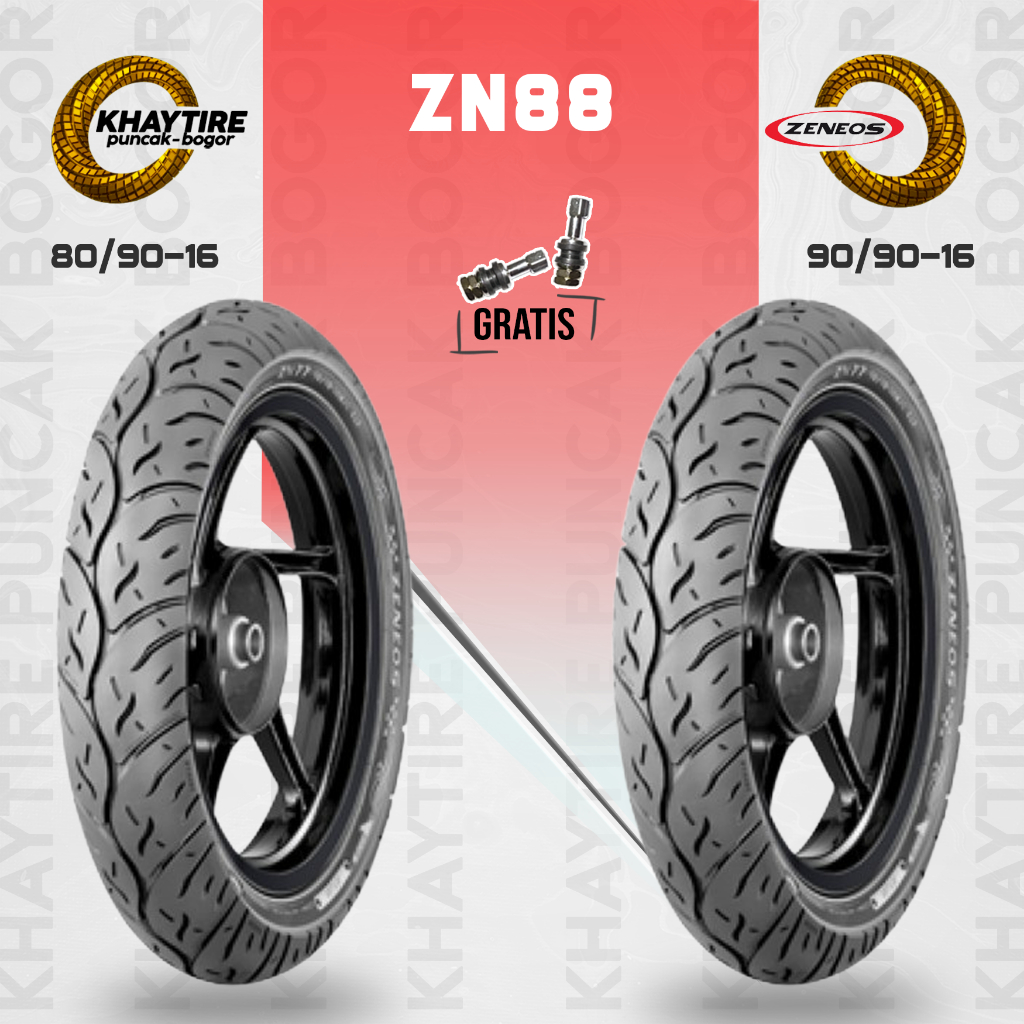 Paket Ban Tubles Motor SKYWAVE ZENEOS ZN88 80/90 - 90/90 Ring 16