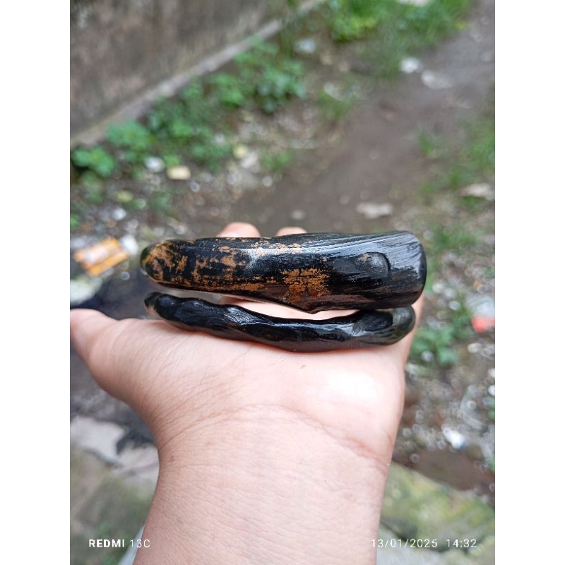 gelang akar bahar hitam serat