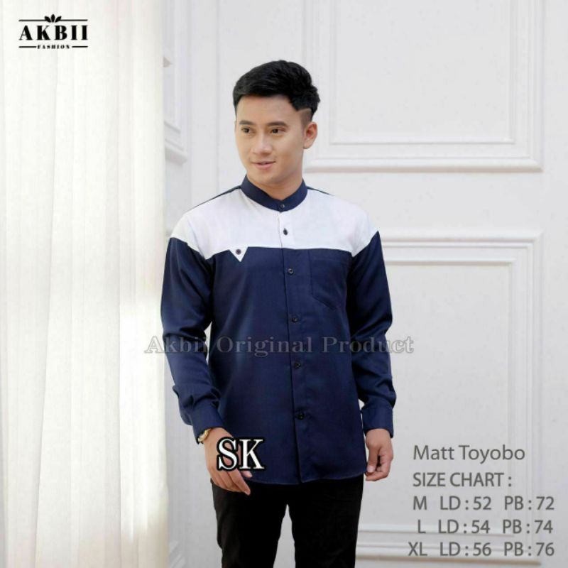 Baju Koko polos Koko Muslim Baju Koko Kemeja Koko Polos Baju Koko kombinasi Koko Lengan panjang Koko