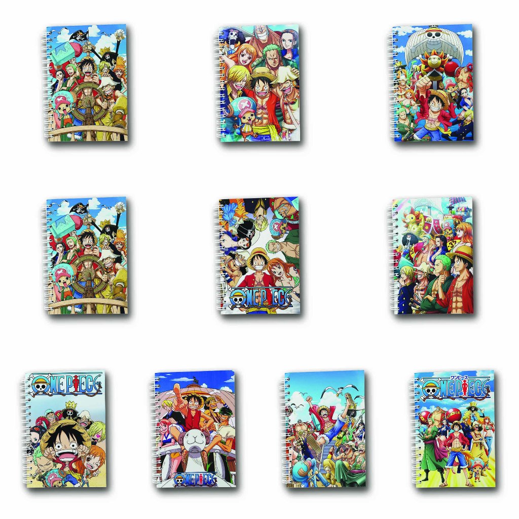 

Note Book Spiral Large (10 cm X 14 cm) Edisi ONE PIECE / Notebook A6 Custom / Seminar Kit Surabaya