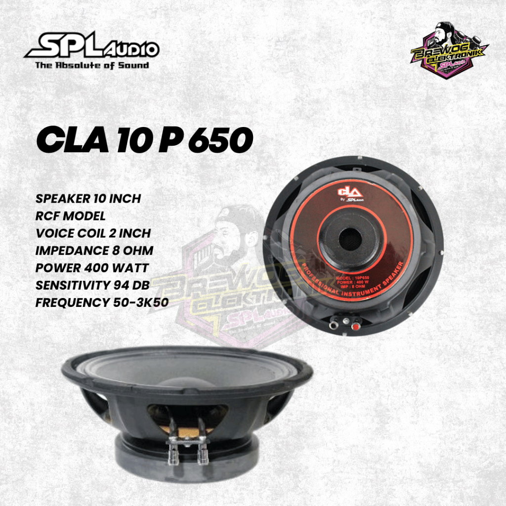 SPEAKER SPL 10 INCH CLA 10P650 ORIGINAL BREWOG SPL AUDIO