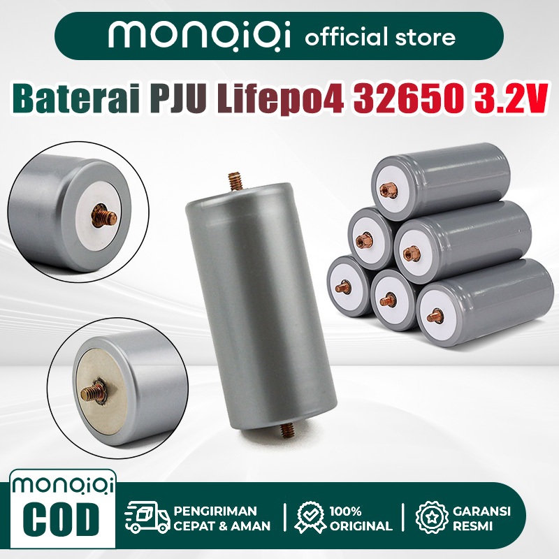 Baterai PJU Lifepo4 32650 3.2V 6ah 6000ma lithium iron phosphate