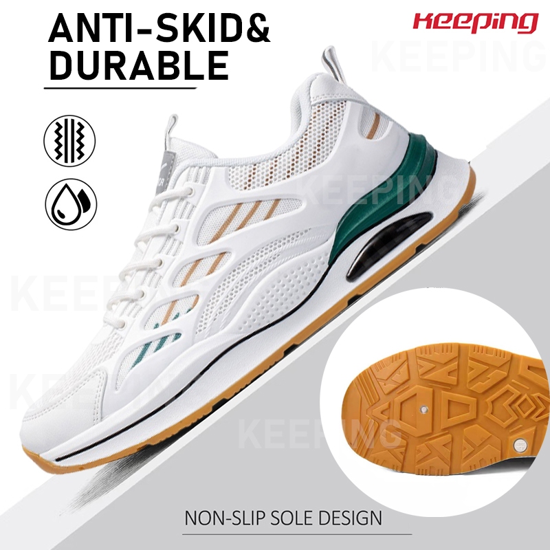 HOT PRODUCT TERBARU Keeping Sepatu Sneakers Pria Putih Sepatu Pria Kets Sepatu Olahraga Cowok