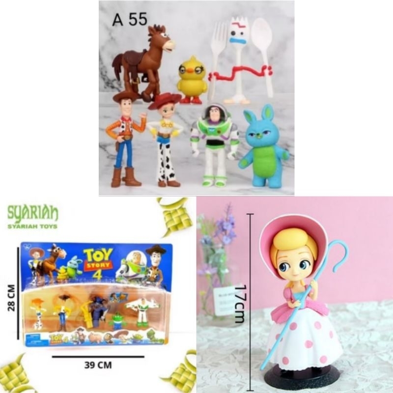 Topper Kue Toy Story Set, Hiasan Kue Toy Story, Mainan Toy Story, Figure Toy Story Set