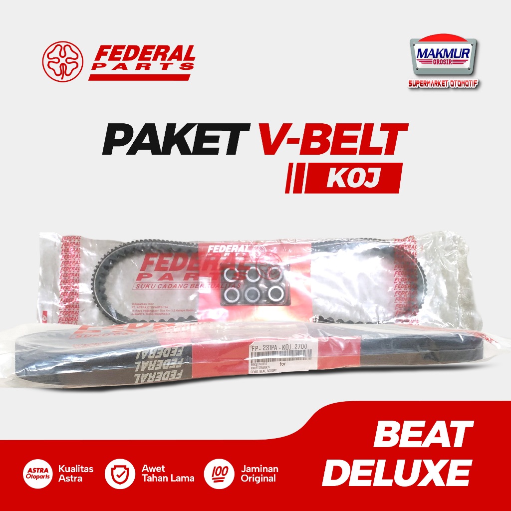 Paket VANBELT V-Belt BEAT DELUXE GENIO (K0J) Original Federal Parts