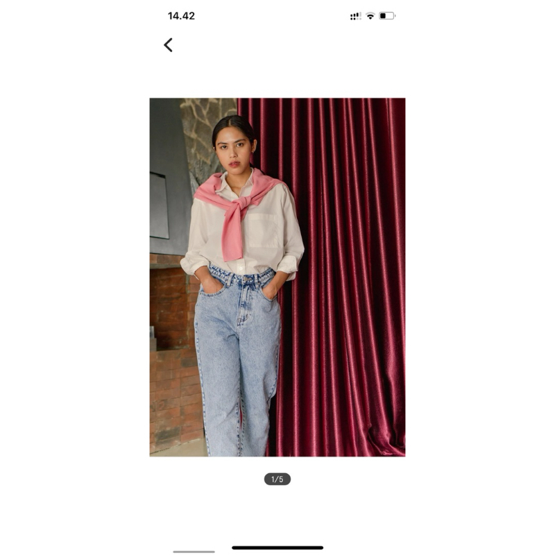 Love Bonito Brylinn Denim Mom Jeans Jins Denim Celana Panjang