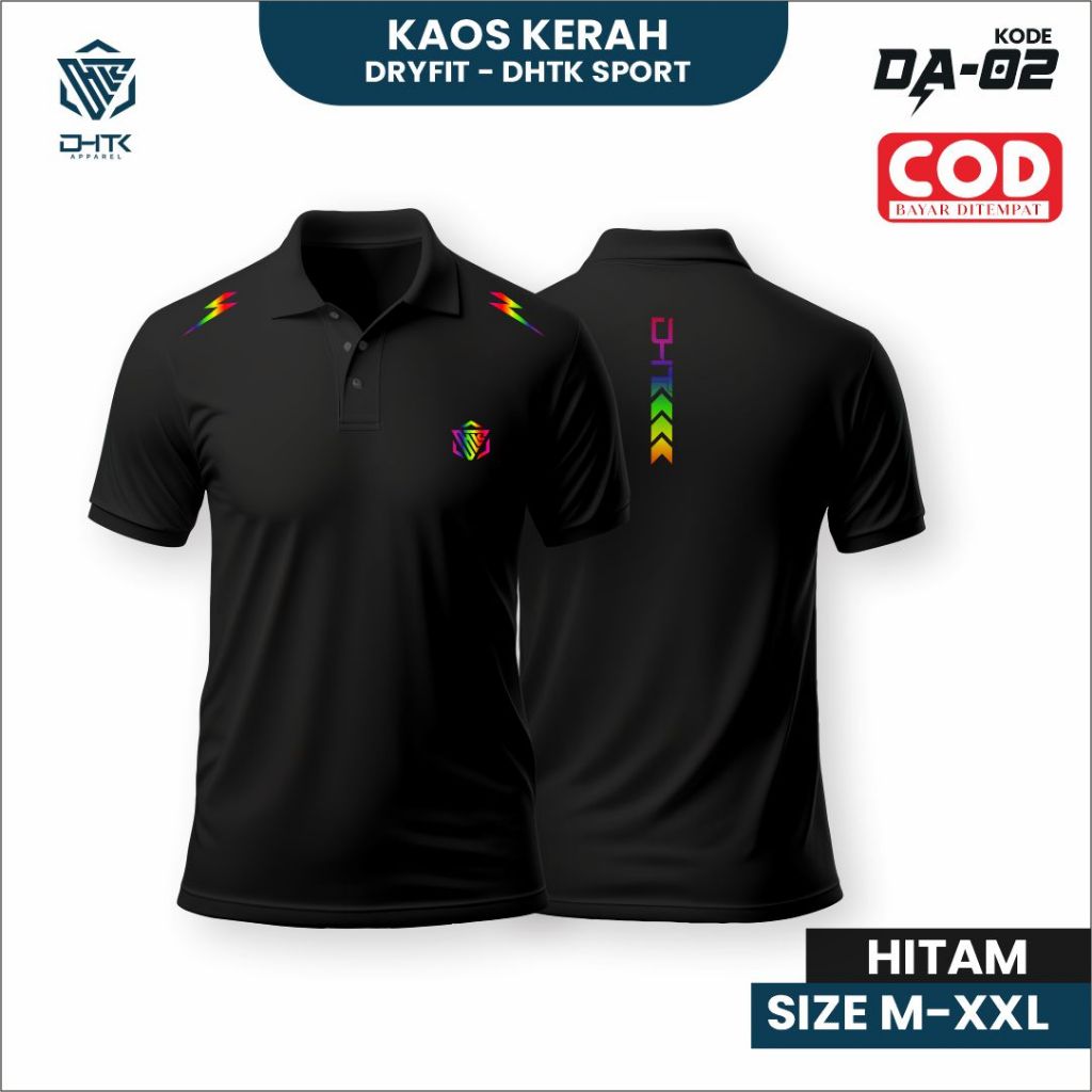 DA K2 KAOS KERAH KANCING KAOS OLAHRAGA KAOS GYM KAOS DRYFIT KAOS OUTDOOR