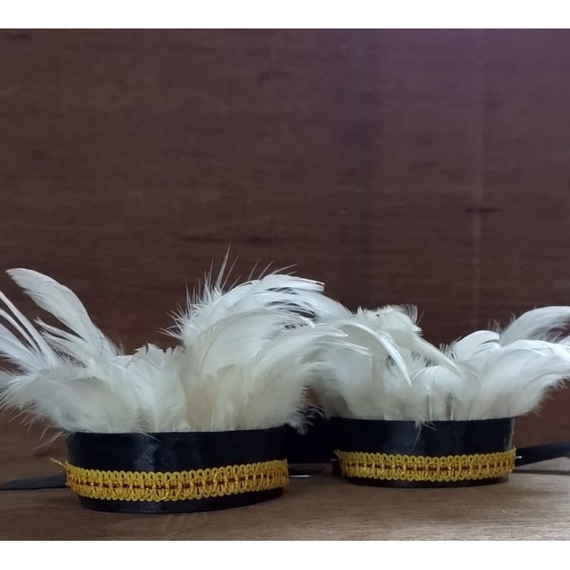 GELANG BULU TARI ADAT PAPUA - RENDA KUNING
