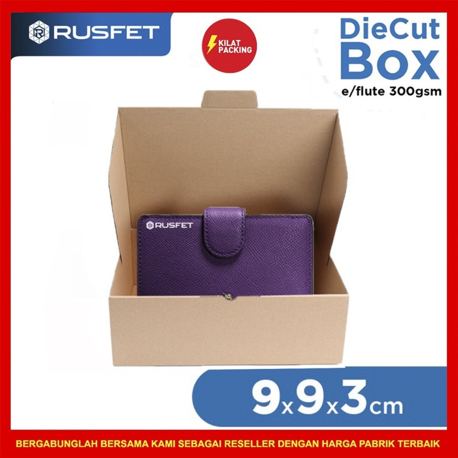 

Kardus Box Diecut Kardus Packing Kotak Box Kartun Dus Polos Satuan Rusfet 9x9x3 cm