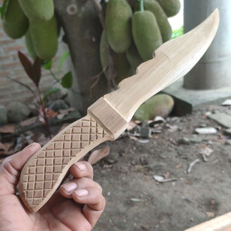 BELATI KOMANDO _GAGANG VARIASI_BELATI KAYU_BELATI MURAH_BELATI SILAT_BELATI PERAGA_panjang 30 cm