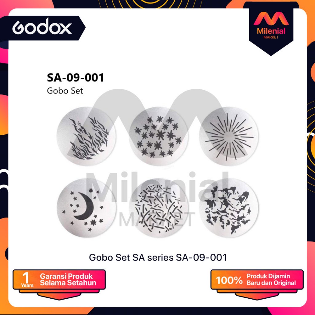 Godox SA-09 001 Gobo Set for Focusing LED Light