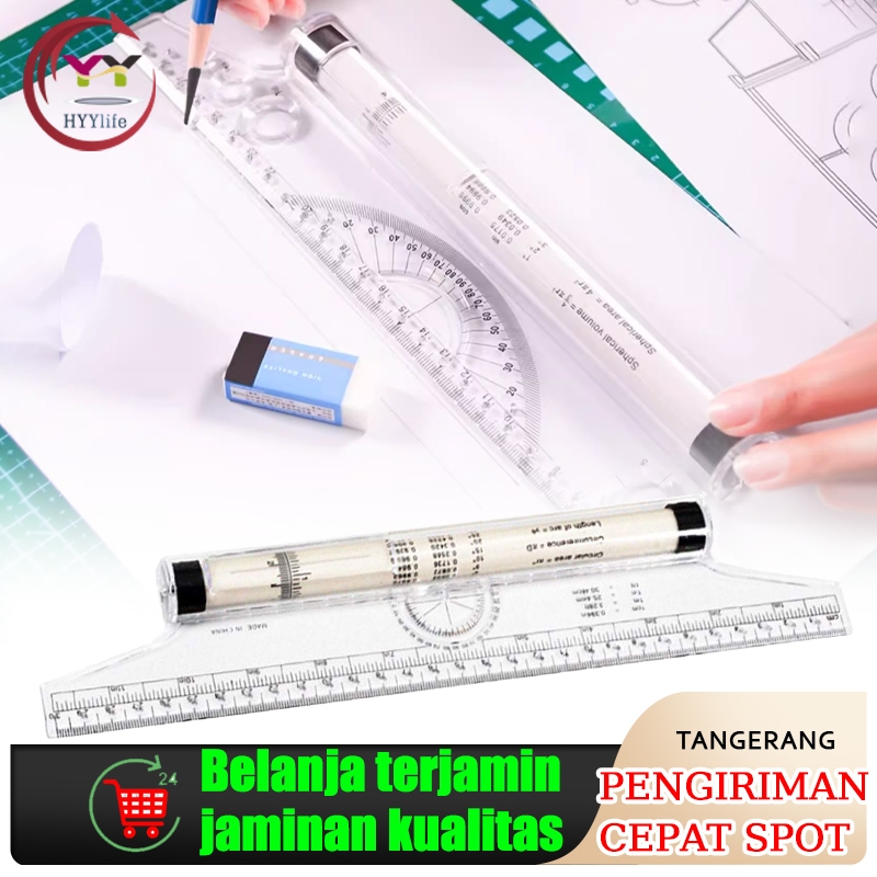 

Angles Line Ruler 30cm Multi-Function Drawing Tool Roll Draw Ruler Metric Rolling Ruler Clear Parallel Rolling Ruler