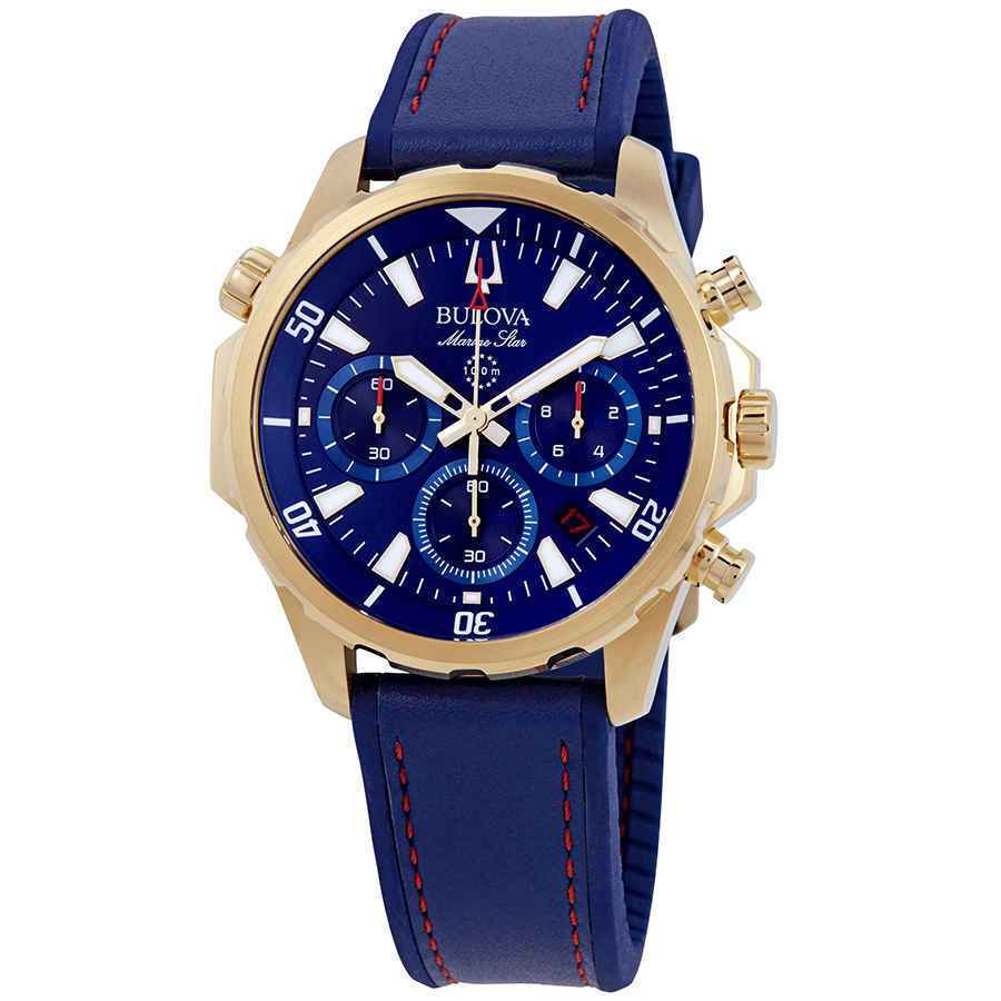 Bulova 97B168 Marine Star Chronograph Blue Dial Men's Watch