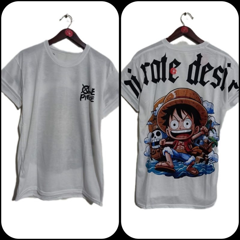 Kaos Monkey D'Luffy / Kaos One piece / Kaos pria mura / kaos distro keren / kaos pria lengan pendek 