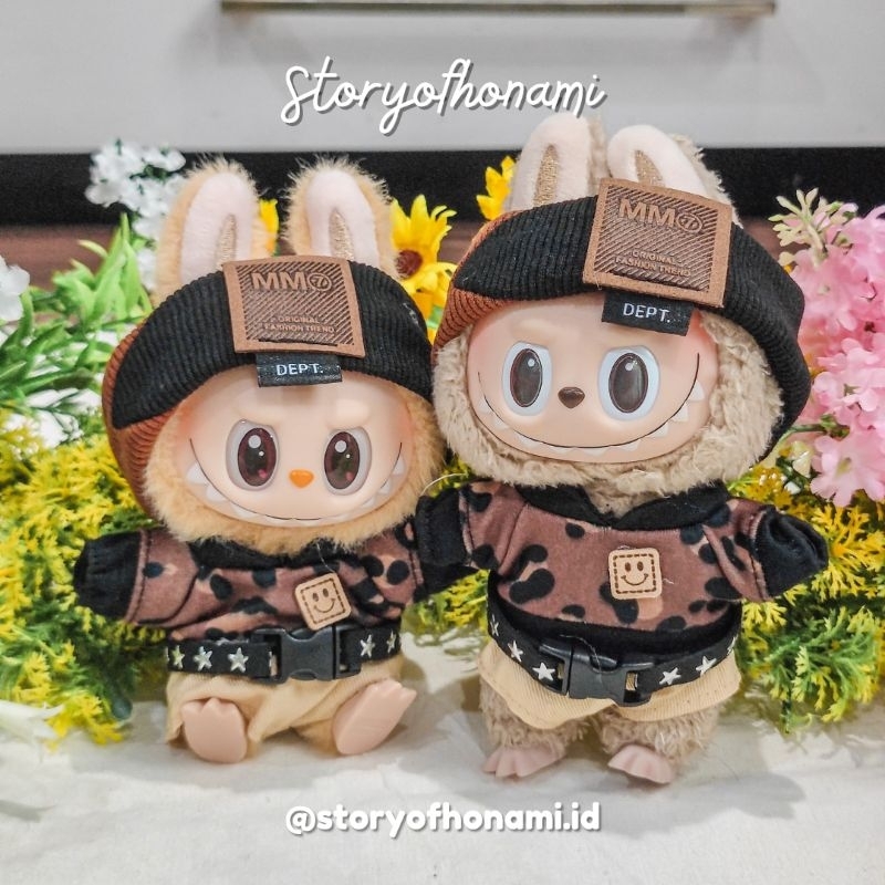 MARUKO SET - BAJU LABUBU DOLL 10 CM SET HOODIE CELANA HEADBAND KPOP COTTON