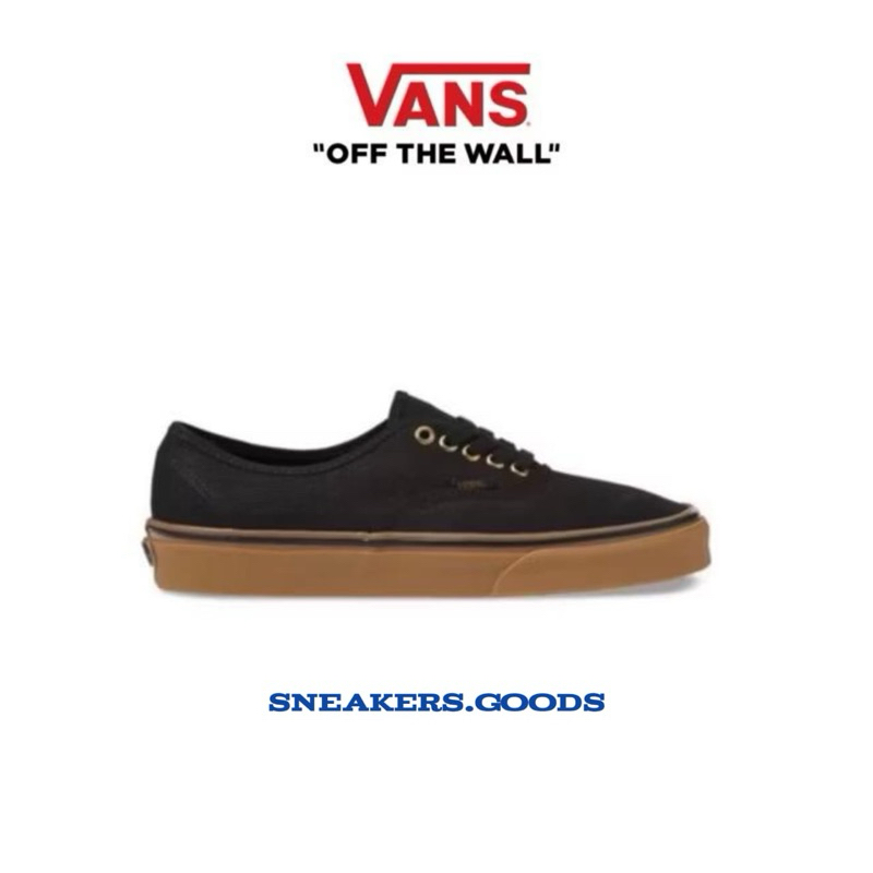 Vans Authentic Black Rubber Gum Original