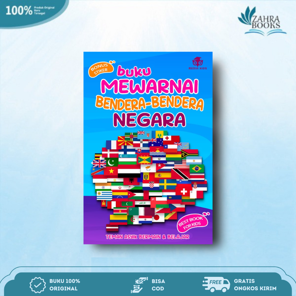 Buku Buku Mewarnai Bendera Bendera Negara - Media Eduka