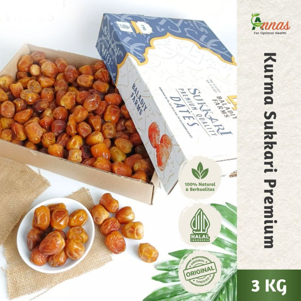 

Sukkari Premium Baladiy Farm 3kg Sudah izin Edar Kementan RI