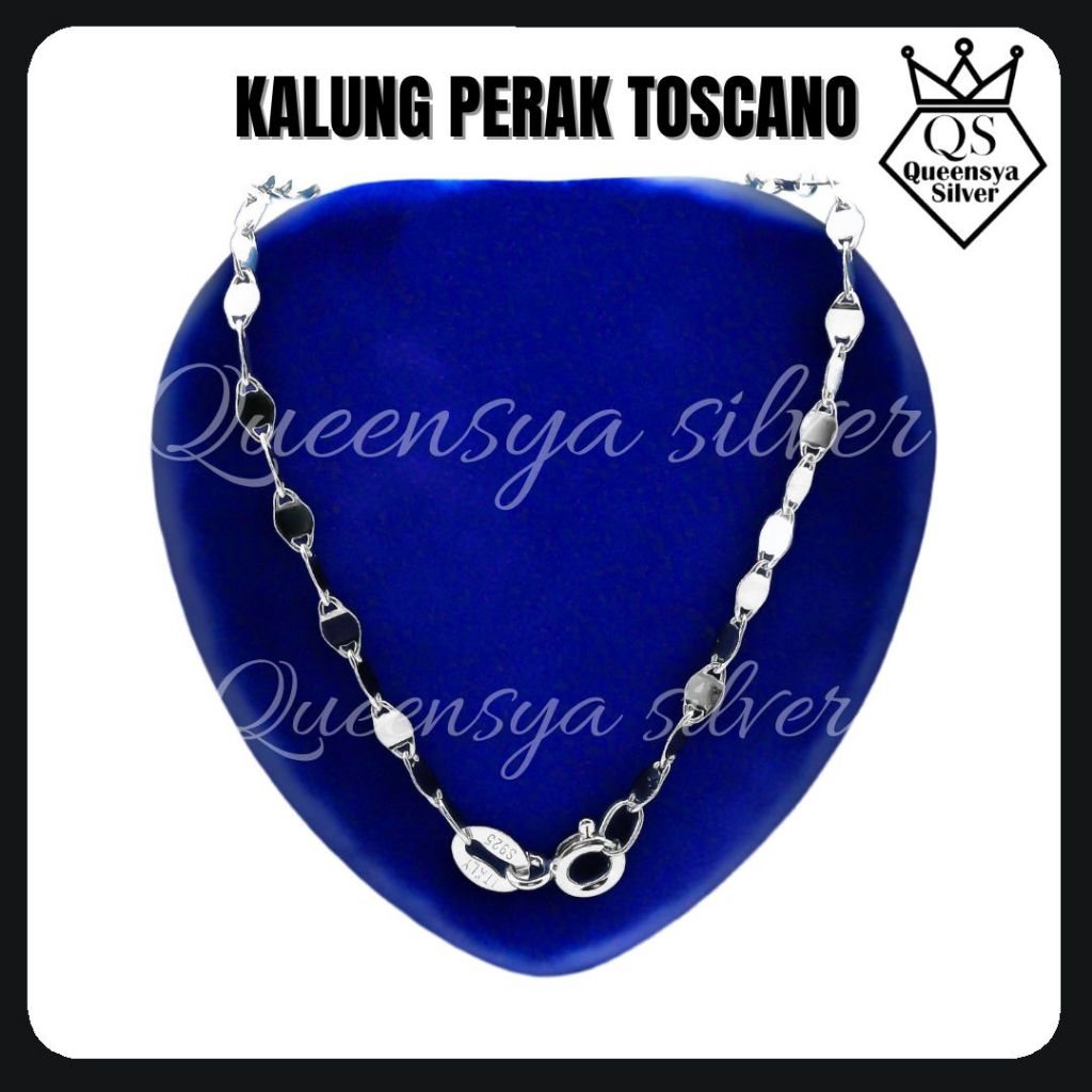 Kalung Perak Asli - Kalung Perak Pria - Kalung Perak - TOSCANO - Queensya Silver