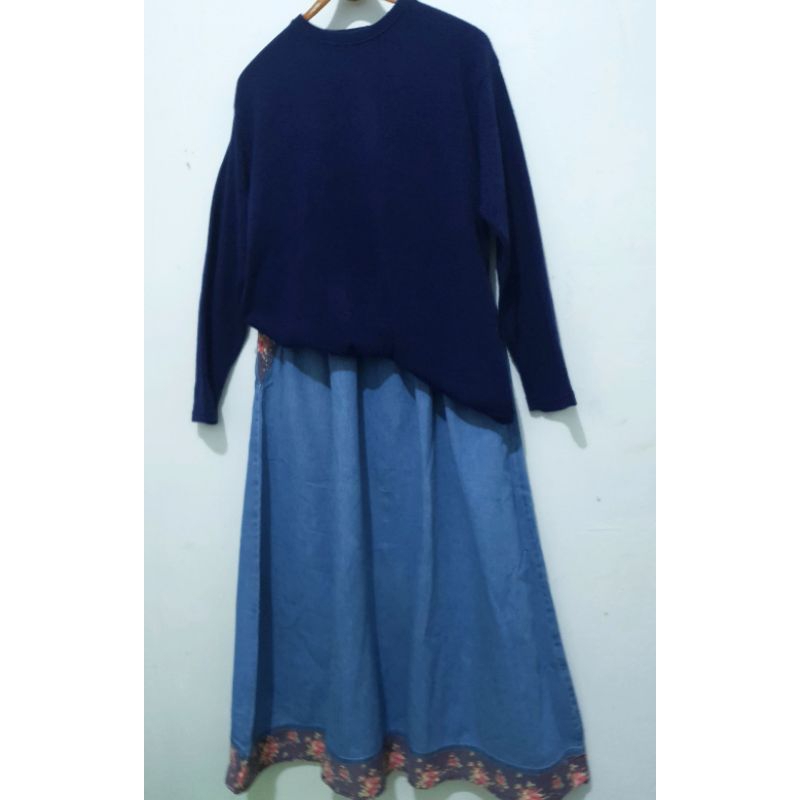 set rok panjang,setelan wanita preloved