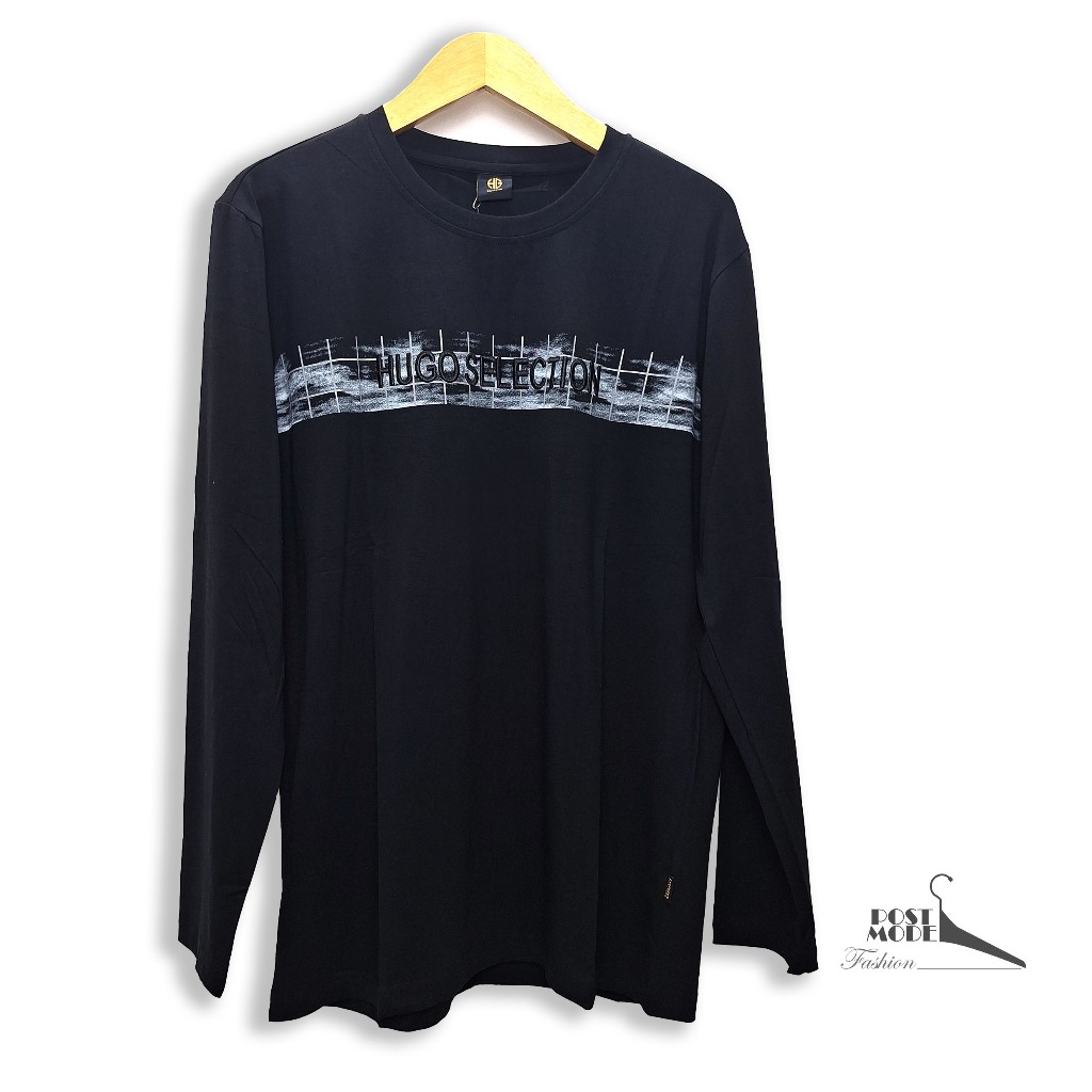 KAOS HITAM LENGAN PANJANG HUGO SELECTION