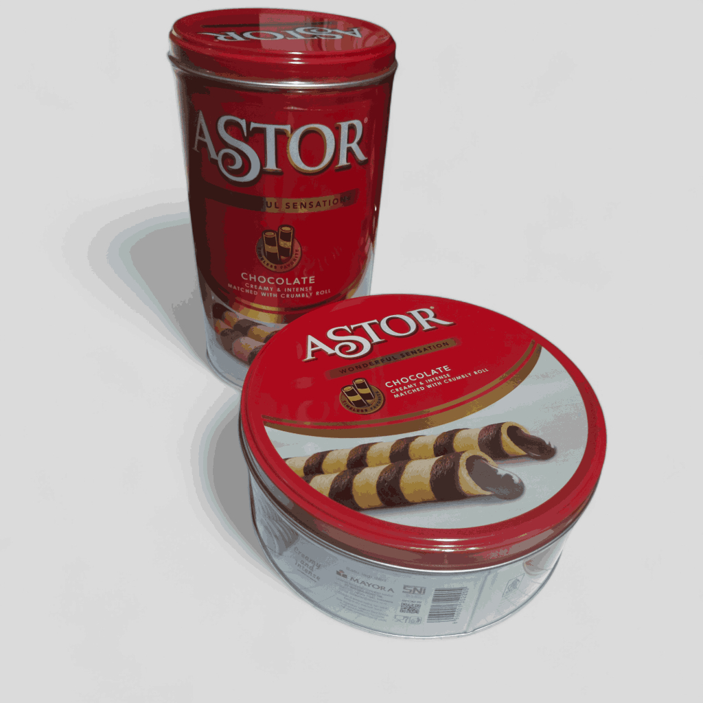 

Astor cokelat wafer stick coklat MAYORA SNACK JAJAN KALENG PARCEL LEBARAN