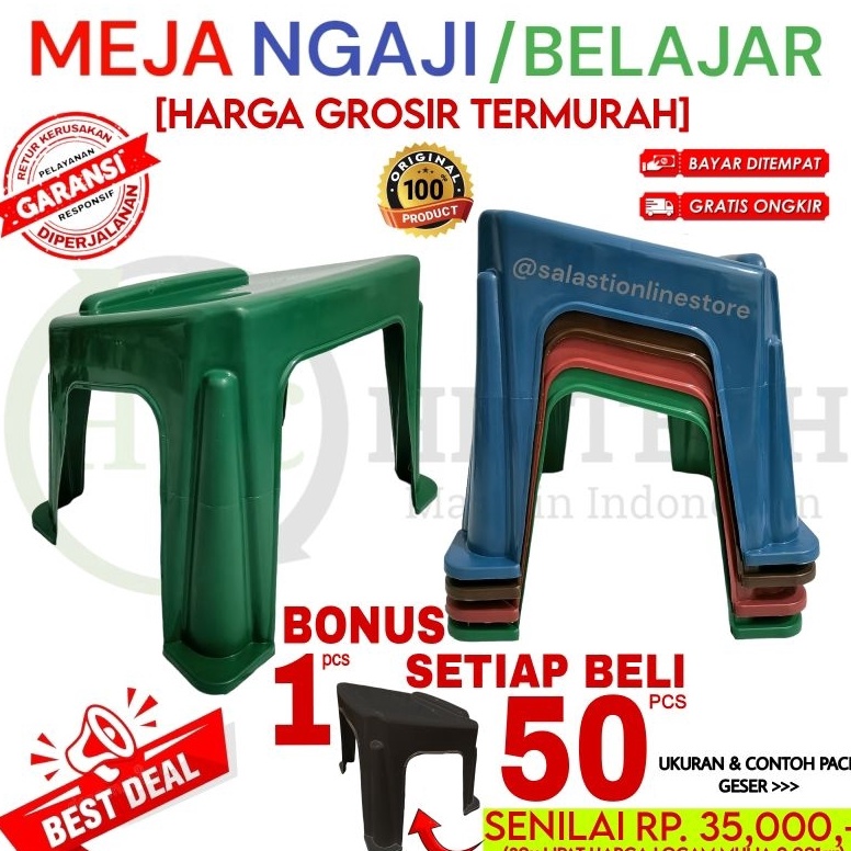 SALEE HARGA GROSIR QURAN TABLE  Meja Ngaji  Belajar  Lekar Kitab Plastik HTC