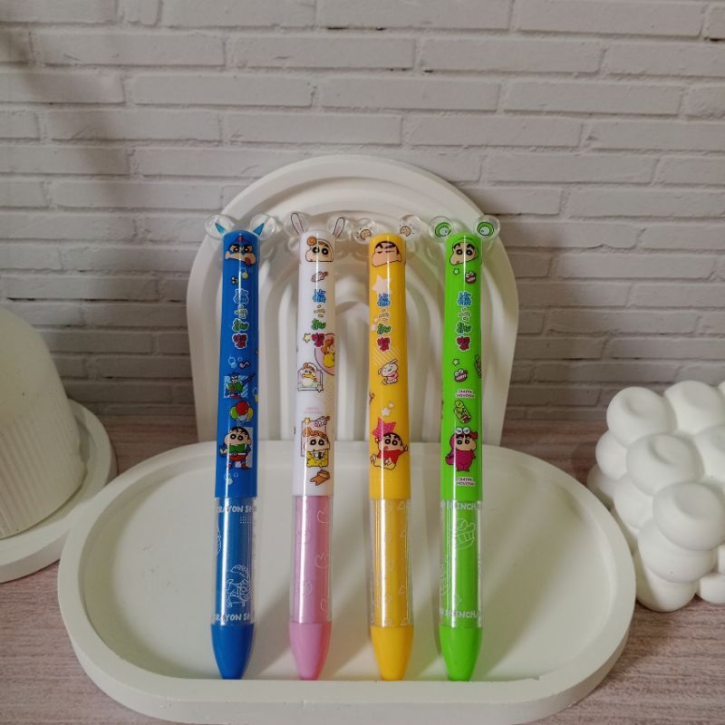 

Shinchan Dual Color Pen - Pulpen Hitam Merah License Import