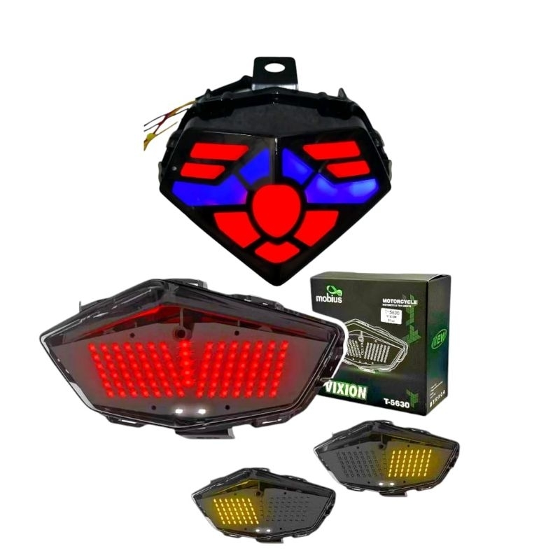 lampu stop led 3in1 vixion new nvl nva aerox 125 lampu belakang vixion new aerox 125 stop lamp led v