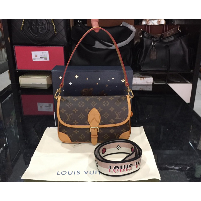 LV Diane Monogram Shoulder Bag with Strap 45985 with Box Magnet