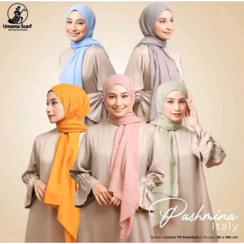 PASHMINA ITALY VOAL UMAMA TEPI RAWIS