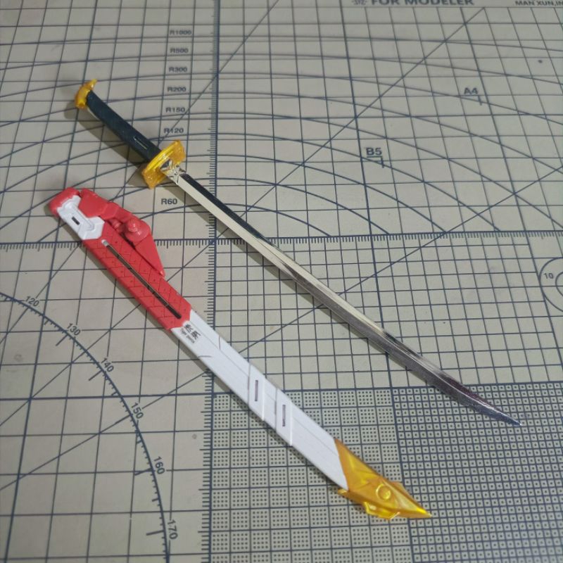 BANDAI MG 1/100 GUNDAM ASTRAY RED FRAME KAI FLIGHT UNIT DRAGON PART WEAPON SWORD KATANNA KIRI GERBER